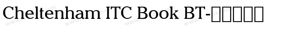 Cheltenham ITC Book BT字体转换